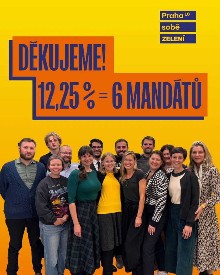 Získali jsme 12,25 % hlasů a 6 mandátů. Děkujeme!